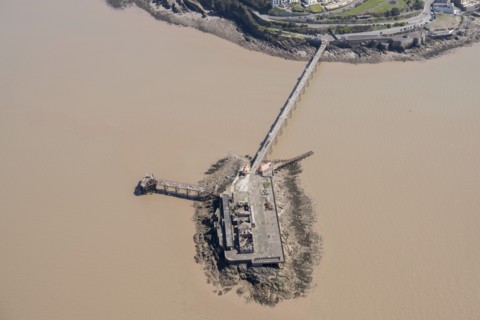 The Victorian Birnbeck Pier, Weston Super Mare, Somerset, 2018