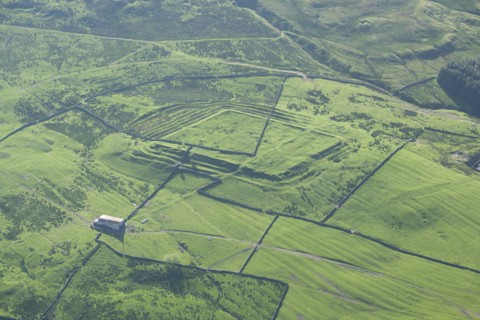 Whitley Castle Roman fort, Northumberland, 2014