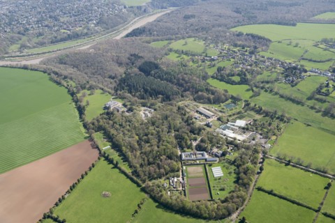 Landscape park at Leigh Court, Abbots Leigh, Somerset, 2018
