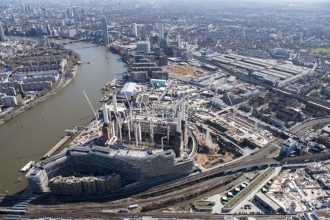 Renovation of Battersea Power Station and construction of the Nine Elms Development, London, 2018