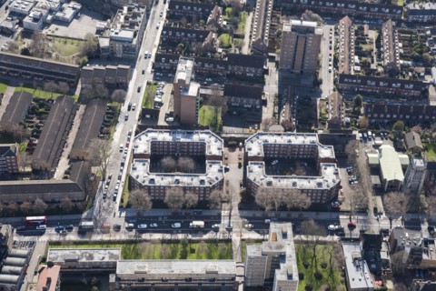 Guinness Trust Estate off Kennington Park Road, London, 2018