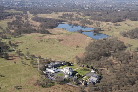 Pen Ponds and White Lodge, Richmond Park, Richmond upon Thames, London, 2018