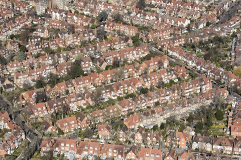 Houses on Bedford Park garden suburb, London, 2018