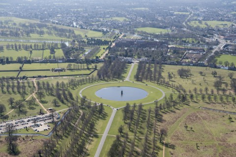 Diana Fountain, Bushy Park, Richmond upon Thames, London, 2018