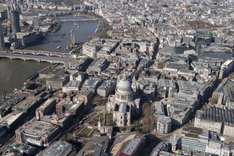 St Paul's Cathedral and the City of London, 2018