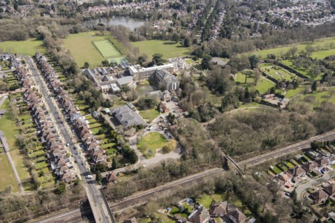 North London Collegiate School, surrounding park and gardens, Canons Park, Harrow, London, 2018