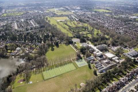 North London Collegiate School, surrounding park and gardens, Canons Park, Harrow, London, 2018