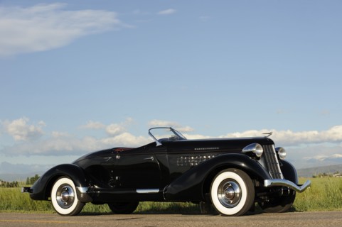 Auburn 852 SC Speedster 1936. Artist: Simon Clay.