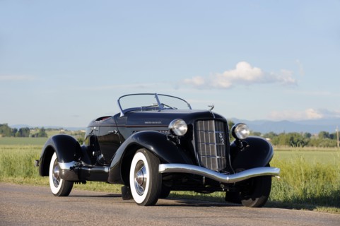 Auburn 852 SC Speedster 1936. Artist: Simon Clay.