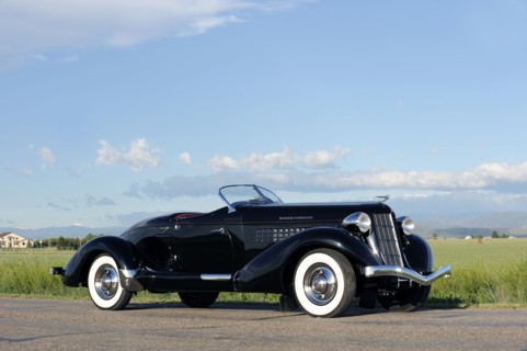 Auburn 852 SC Speedster 1936. Artist: Simon Clay.