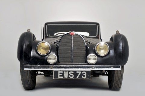 Bugatti type 57S 1937 . Artist: Simon Clay.