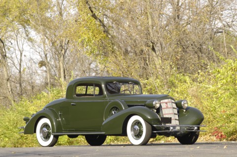 Cadillac V8 355d coupe by Fisher 1934. Artist: Simon Clay.