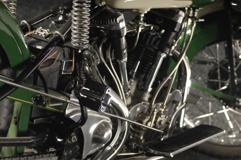 Crocker big tank V twin 1937. Artist: Simon Clay.