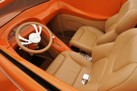 Ford Custom Orange Crush 1939. Artist: Simon Clay.