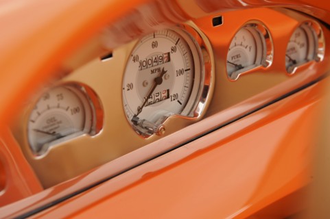 Ford Custom Orange Crush 1939. Artist: Simon Clay.