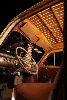 Ford woodie station wagon 1946. Artist: Simon Clay.