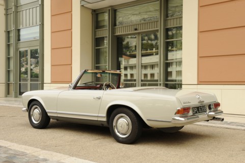 Mercedes Benz 230SL 1963. Artist: Simon Clay.