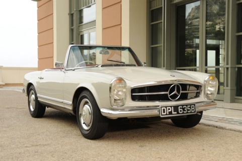 Mercedes Benz 230SL 1963. Artist: Simon Clay.
