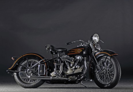 Harley Davidson ELS Knucklelhead 1937. Artist: Simon Clay.