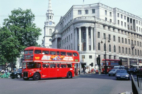 London street scene 1999 outside South African embassy. Artist: Unknown.