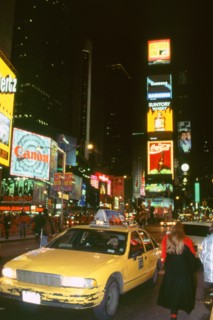 New York taxi at night 1995. Artist: Unknown.