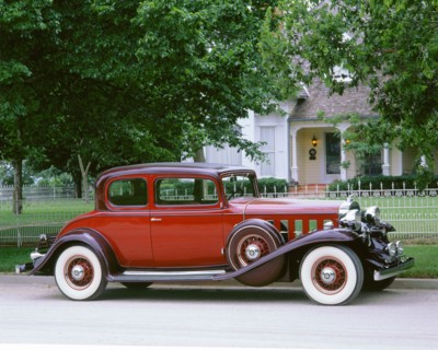 1932 Cadillac V8 opera coupe. Artist: Unknown.