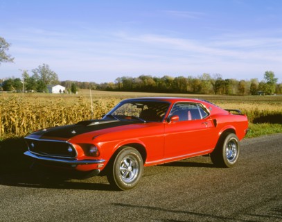 1969 Ford Mustang Mach 1. Artist: Unknown.