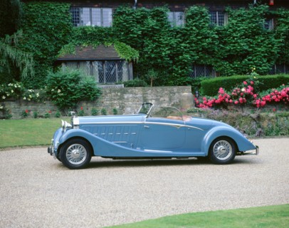 1934 Hispano Suiza Type 68 convertible v12. Artist: Unknown.