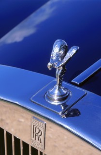 1999 Rolls Royce Silver Seraph spirit of ecstasy mascot. Artist: Unknown.