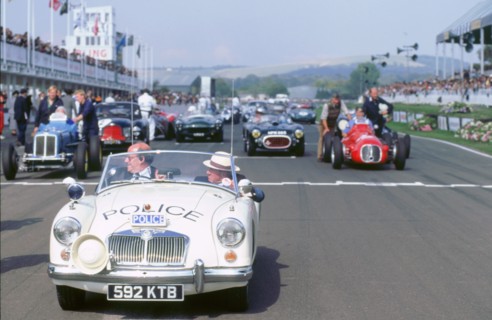 1998 Goodwood revival.MGA police car,on  starting grid. Artist: Unknown.