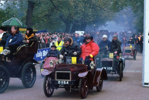 London to Brighton run start. 1904 Humberette. Artist: Unknown.