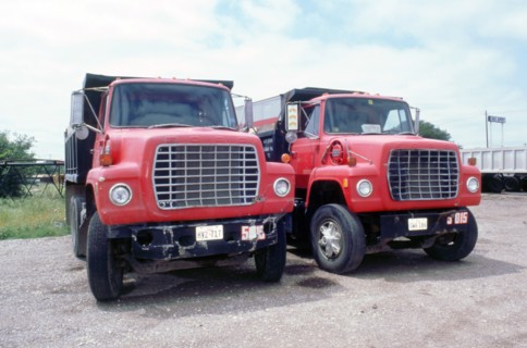 Ford dumper trucks. Artist: Unknown.