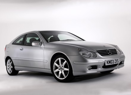 2003 Mercedes Benz C200k Coupe. Artist: Unknown.