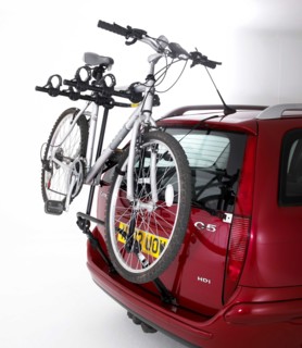 Rear mounted cycle rack. Artist: Unknown.