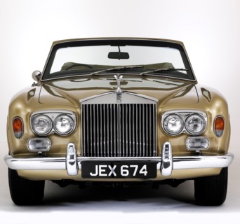 1975 Rolls Royce Corniche convertible. Artist: Unknown.