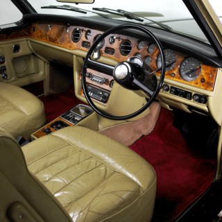 1975 Rolls Royce Corniche convertible. Artist: Unknown.
