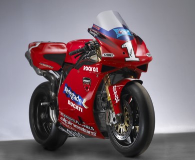 2002 & 2003 Ducati racing bike Artist: Unknown.