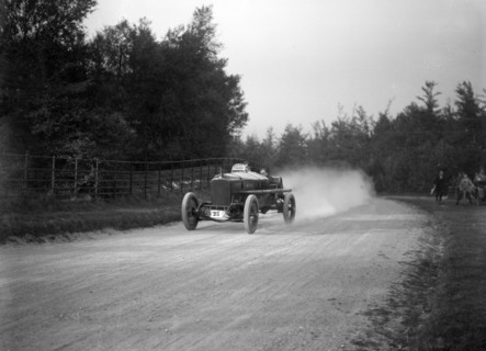 Vauxhall 30/98, Inter-Varsity Hillclimb, Tring, Hertfordshire, 5 March 1921.   Artist: Bill Brunell.