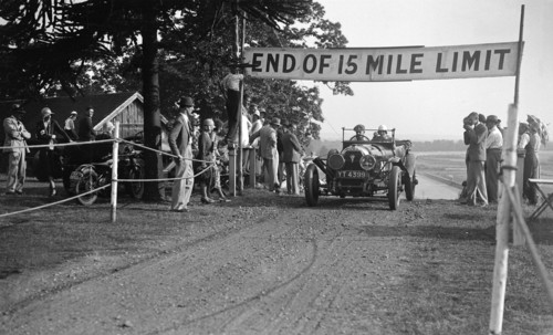 RNV Wilson's Austro-Daimler at the JCC Members Day, Brooklands, 5 July 1930. Artist: Bill Brunell.