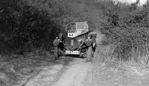 1929 AC Acedes Six Open tourer taking part in a trial Artist: Bill Brunell.