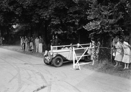 WC Butler's Singer B37, winner of a premier award at the MCC Torquay Rally, July 1937. Artist: Bill Brunell.
