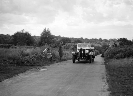 Austin 12/4 taking part in a First Aid Nursing Yeomanry trial or rally, 1931. Artist: Bill Brunell.