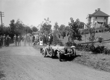 1929 Rally, Bugatti Owners Club Hill Climb, Chalfont St Peter, Buckinghamshire, 1935. Artist: Bill Brunell.