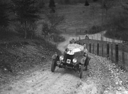 Morris Bullnose with sports special body competing in the Inter-Varsity Trial, November 1931. Artist: Bill Brunell.