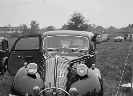 1938 Standard Flying Fourteen at the Standard Car Owners Club Gymkhana, 8 May 1938. Artist: Bill Brunell.