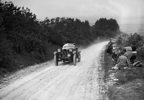 Salmson of J Higgs taking part in the North West London Motor Club Trial, 1 June 1929. Artist: Bill Brunell.