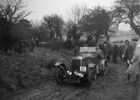 Lea-Francis of CH Wagstaff at the Sunbac Colmore Trial, near Winchcombe, Gloucestershire, 1934. Artist: Bill Brunell.