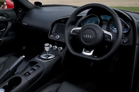 2010 Audi R8 Spider V10 dashboard Artist: Unknown.