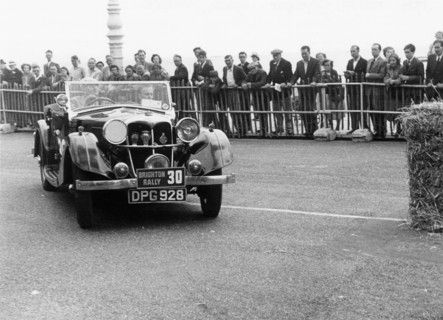 1937 Riley Lynx on the 1952 Brighton rally Artist: Unknown.
