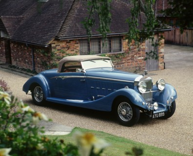 1934 Hispano Suiza type 68 Bis V12 convertible Artist: Unknown.